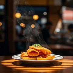 Angel Wings on a White Plate