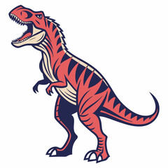 Obraz premium Roaring Dinosaur Clipart Vector 