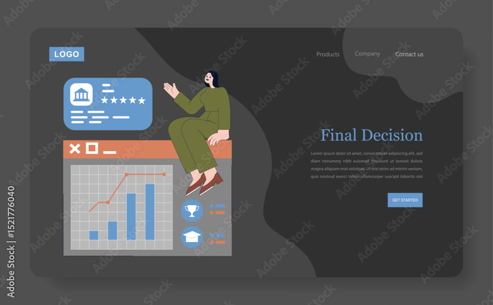 Poster final decision comprehensive concept for data analysis and visualization techniques