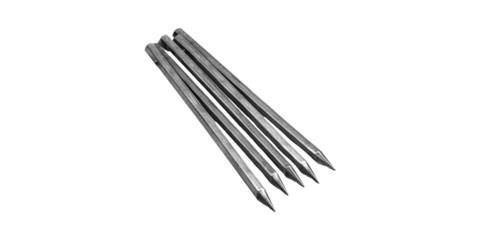 Set Of Metal Skewers For Grilling And Barbecue. Essential Outdoor Cooking Tools Isolated On Transparent Background