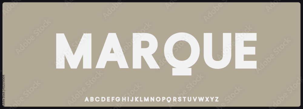 Poster modern bold vector font. uppercase alphabet with elegant and minimalist typography.