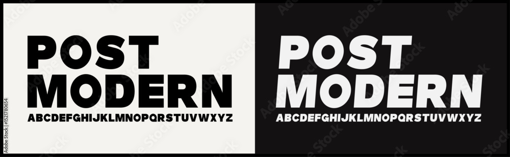 Poster modern bold vector font. uppercase alphabet with elegant and minimalist typography.