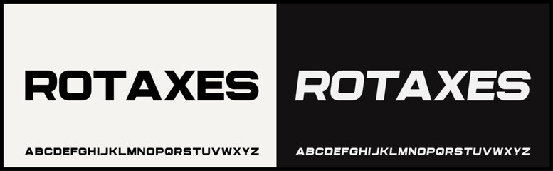 Modern bold vector font. Uppercase alphabet with elegant and  minimalist typography.