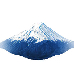 Snow-capped mountain rises majestically against clear sky on a sunny day