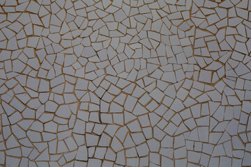 Closeup of a ceramic decorated background