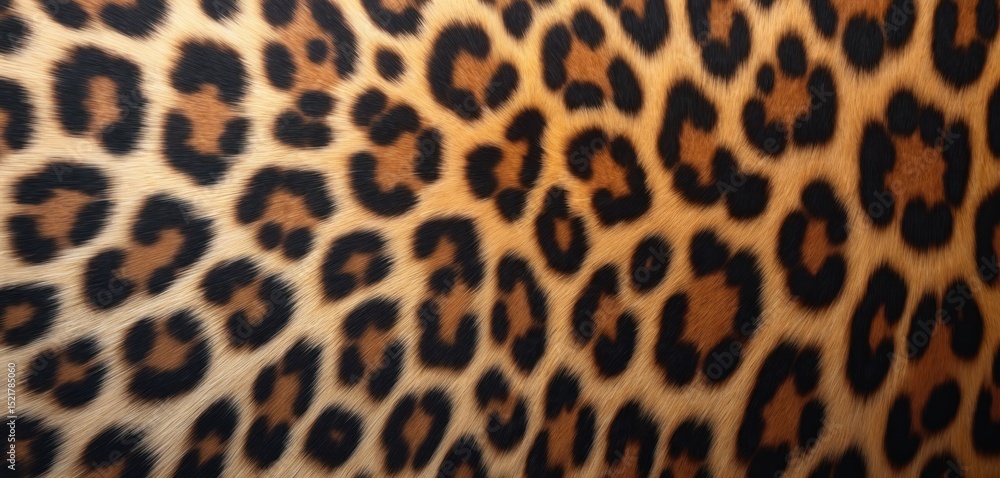 Poster leopard print fur background illustration. animal print textile design. abstract wild nature jungle 