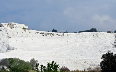 The world famous travertines of Pamukkale