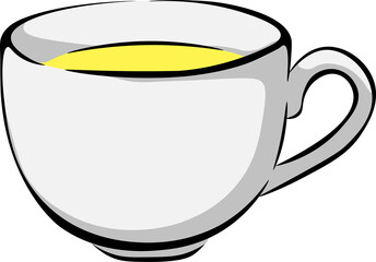 Cup of Yellow - Colored Drink