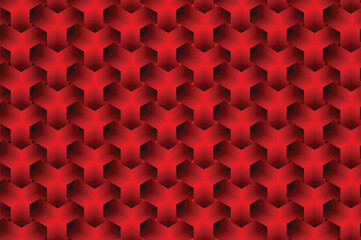 Decorative Upholstery Soft Gloss Quilted Background. dark red leather vintage luxury texture,A background filled with red hexagons, arranged in a repeating pattern,abstract background.....