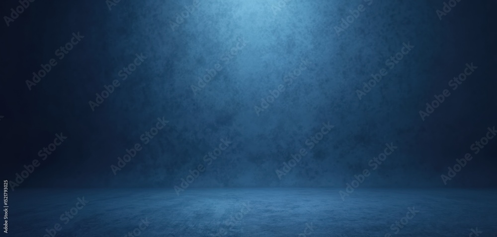 Poster dark blue textured background for product presentation or display. blank studio wall with gradient n
