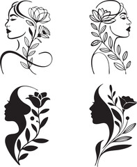  Nature and Woman Floral Art