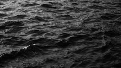 Dark water, river waves. Background
