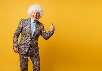 Un pouce levé pour la bonne humeur