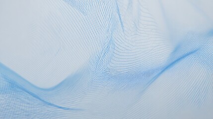 Abstract blue netting texture on white