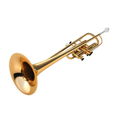 Obraz premium Shiny brass instrument resting on a surface, showcasing intricate design and craftsmanship during bright lighting conditions