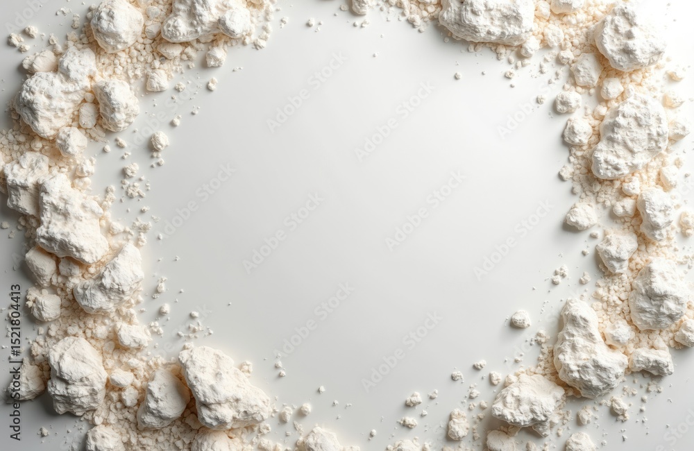 Poster white textured surface background. scattered particles, uneven edges creat. abstract art design, hig