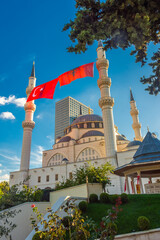 Turkish mosque of Tirana in the city center,  Albania