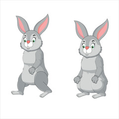 Cute rabbit seen from the side isolated on a white background with part by part.
2d Indian cartoon character ready for animation moral stories, made by Adobe Illustrator and ready for Animate CC. 