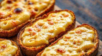 Cheesy Toast with Golden Crispy Edges