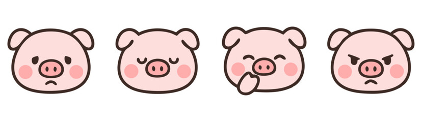 monkey, animal, emoji, emote, kawaii, cute, cartoon, sad, happy, thinking, angry, jungle animal, expression, mood, emotion, adorable, digital sticker, monkey emoji, monkey face, comic face, flat desig