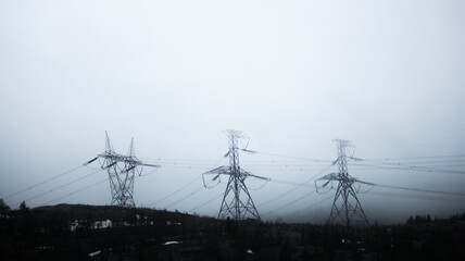 high voltage power lines