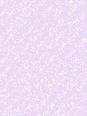 Soft purple background with scattered white dots creating dreamy