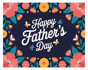 Fototapeta premium father's day celebration illustration vector