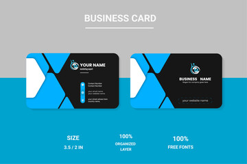 Modern Blue Business Card Template