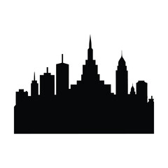 Fototapeta premium city skyline silhouette