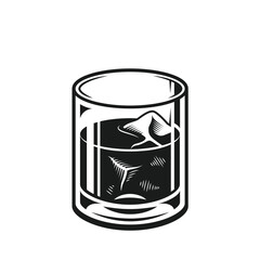 Ornamental Floral Design A classic black and white floral design element featuring elegant, curved leaves and intricate detailing. Perfect for use in decorative borders, logos