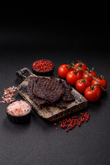 Snacks or jerky, beef slice meat dried, dehydrated. Beef snack