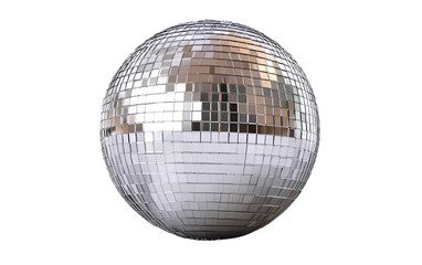 Pink t-shirt template for women, front and back view isolated on a transparent background - A disco ball hanging from the ceiling, transparent background