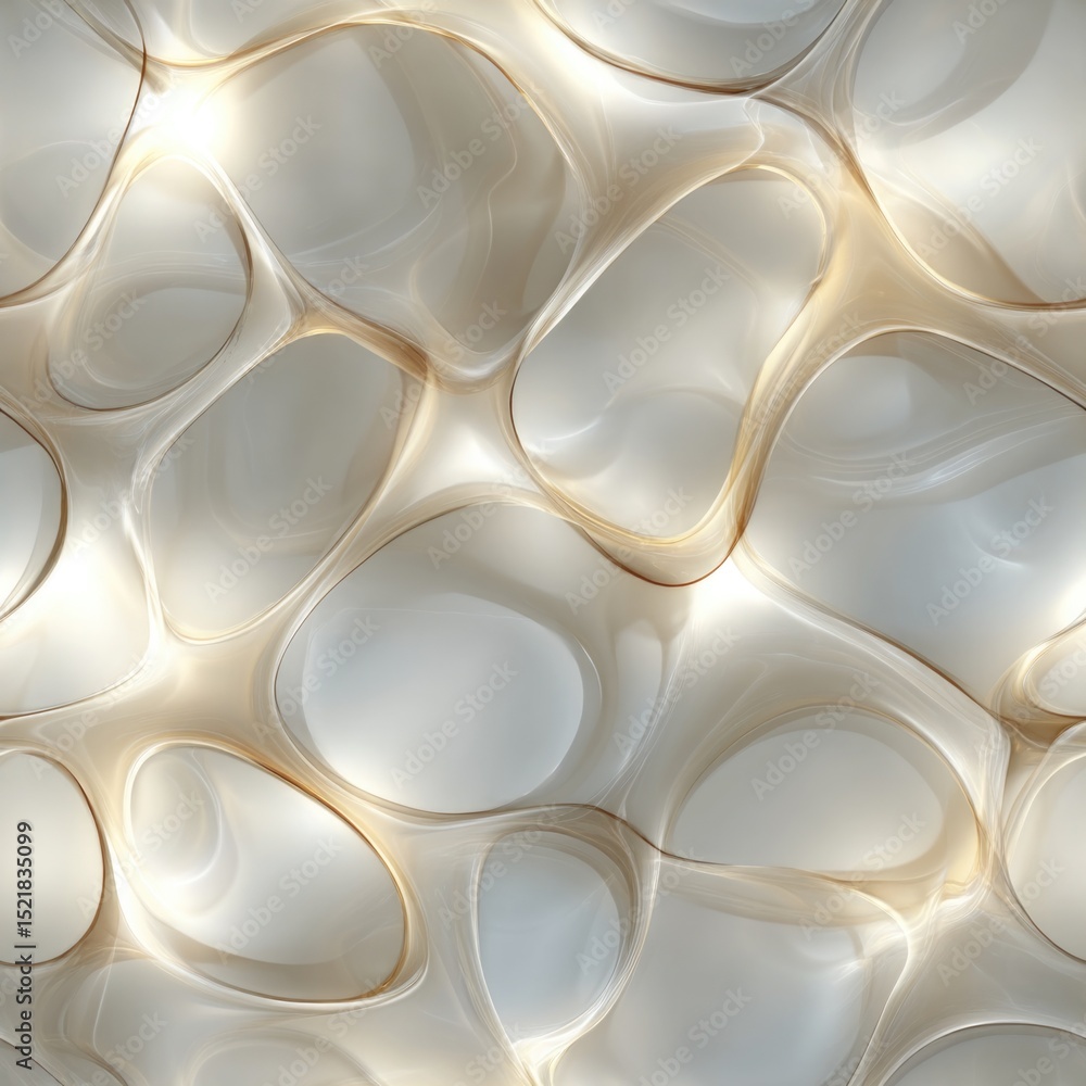 Poster seamless texture this features a design with transparent, flowing shapes. the smooth, elegant surfac