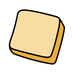 Obraz premium slice of bread on a plate