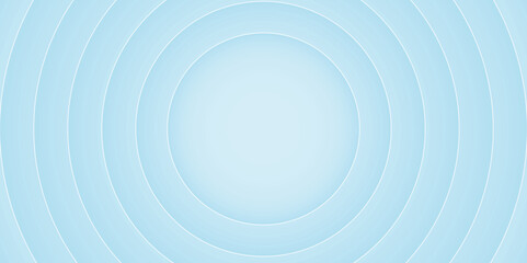 Abstract blue 3D circular layered background vector illustration. Futuristic blue round shape background.