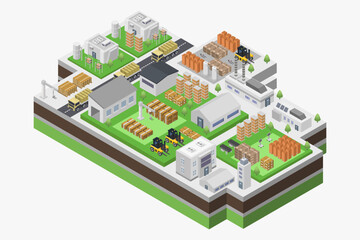 Logistic Technology Isometric
