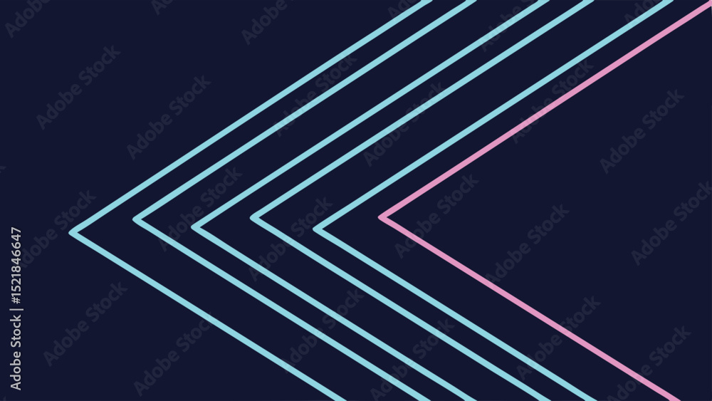 Poster minimal neon lines vector background with futuristic geometric design for digital projects