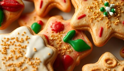 close up of a plate of decorated cookies