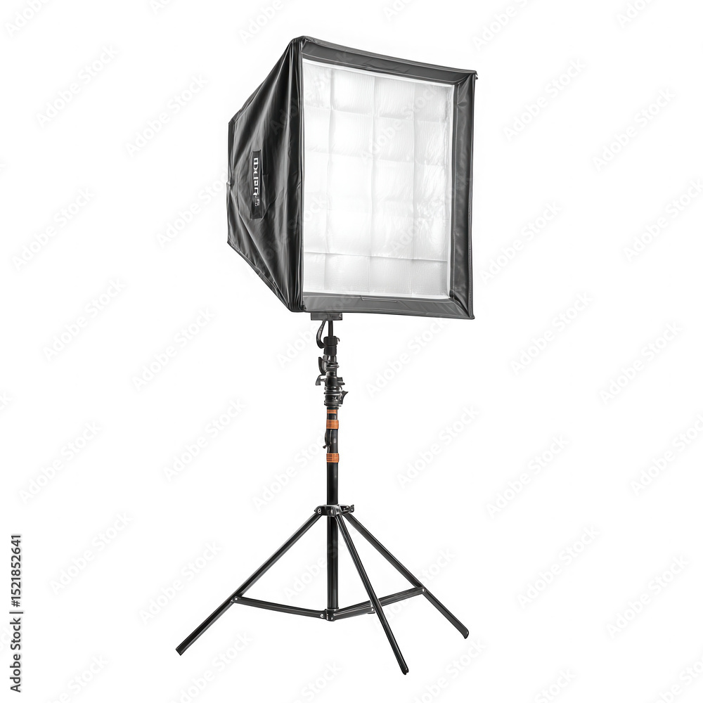 Aufkleber 3d realistic softbox lighting kit on tripod isolated on transparent background