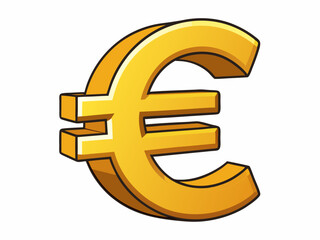 Fototapeta premium golden euro symbol