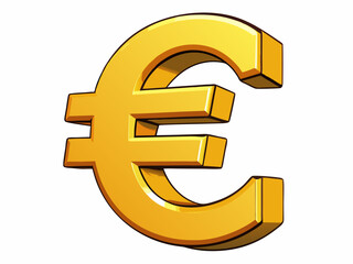Obraz premium golden euro symbol