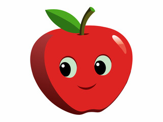 red apple cartoon