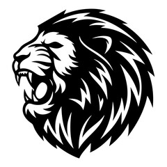Obraz premium lion head vector