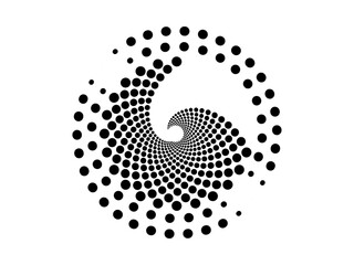 golden ration fibonacci pattern for logo icon background web graphic tattoo. vector illustration.