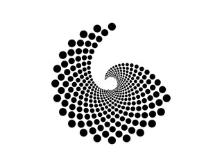 golden ration fibonacci pattern for logo icon background web graphic tattoo. vector illustration.