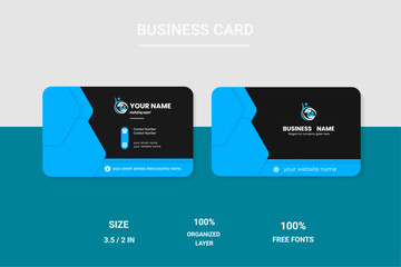 Modern Blue Business Card Template