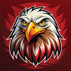 Fototapeta premium Majestic Eagle Head Illustration for Sports Team or Brand Identity