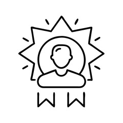 Find the best talent leadership award winner icon for employee recognition and achievement program success