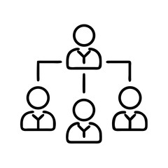 Organization chart diagram, hierarchy structure, company management, business relationship, team structure