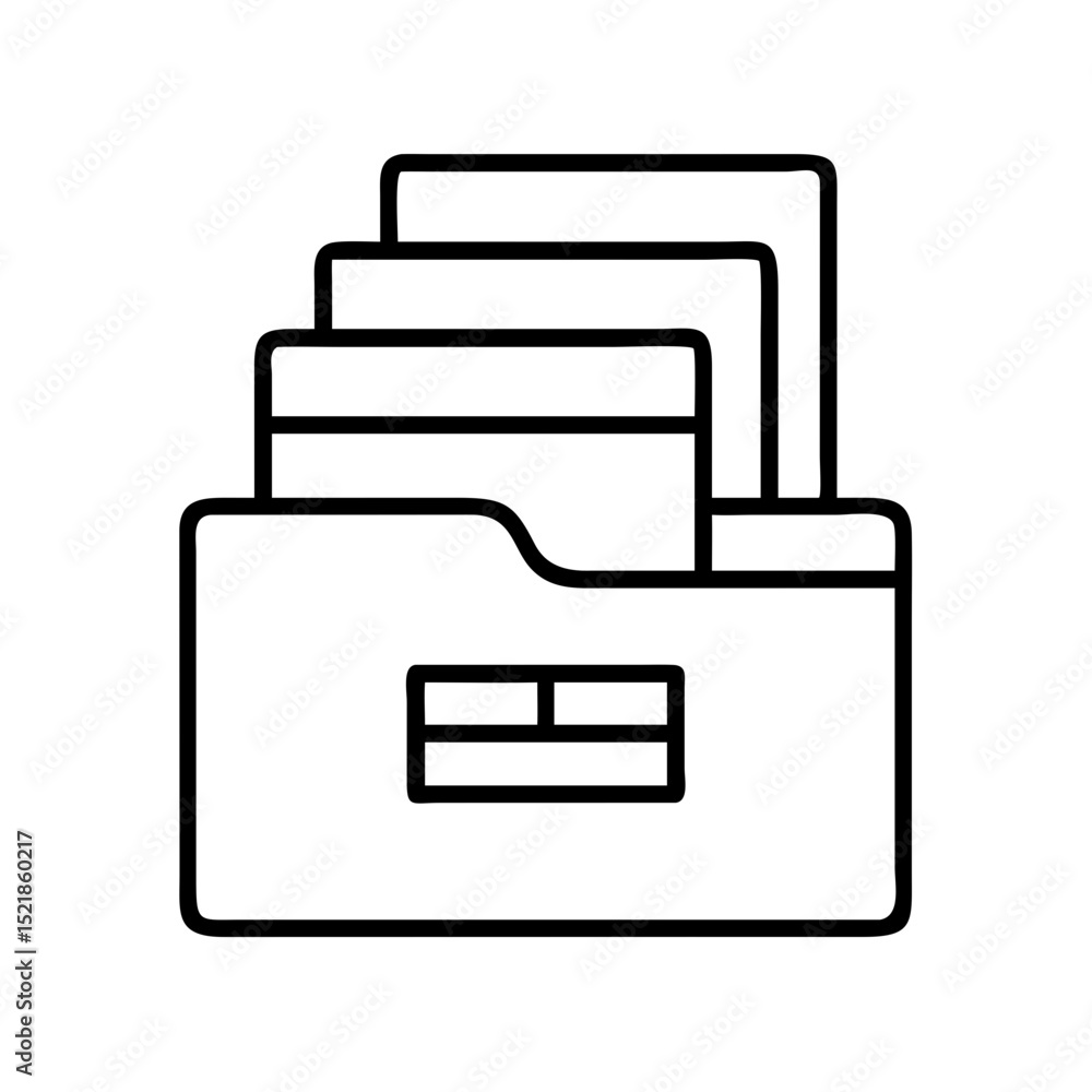 Poster download folder icon vector graphic for file management and storage organization symbol design eleme
